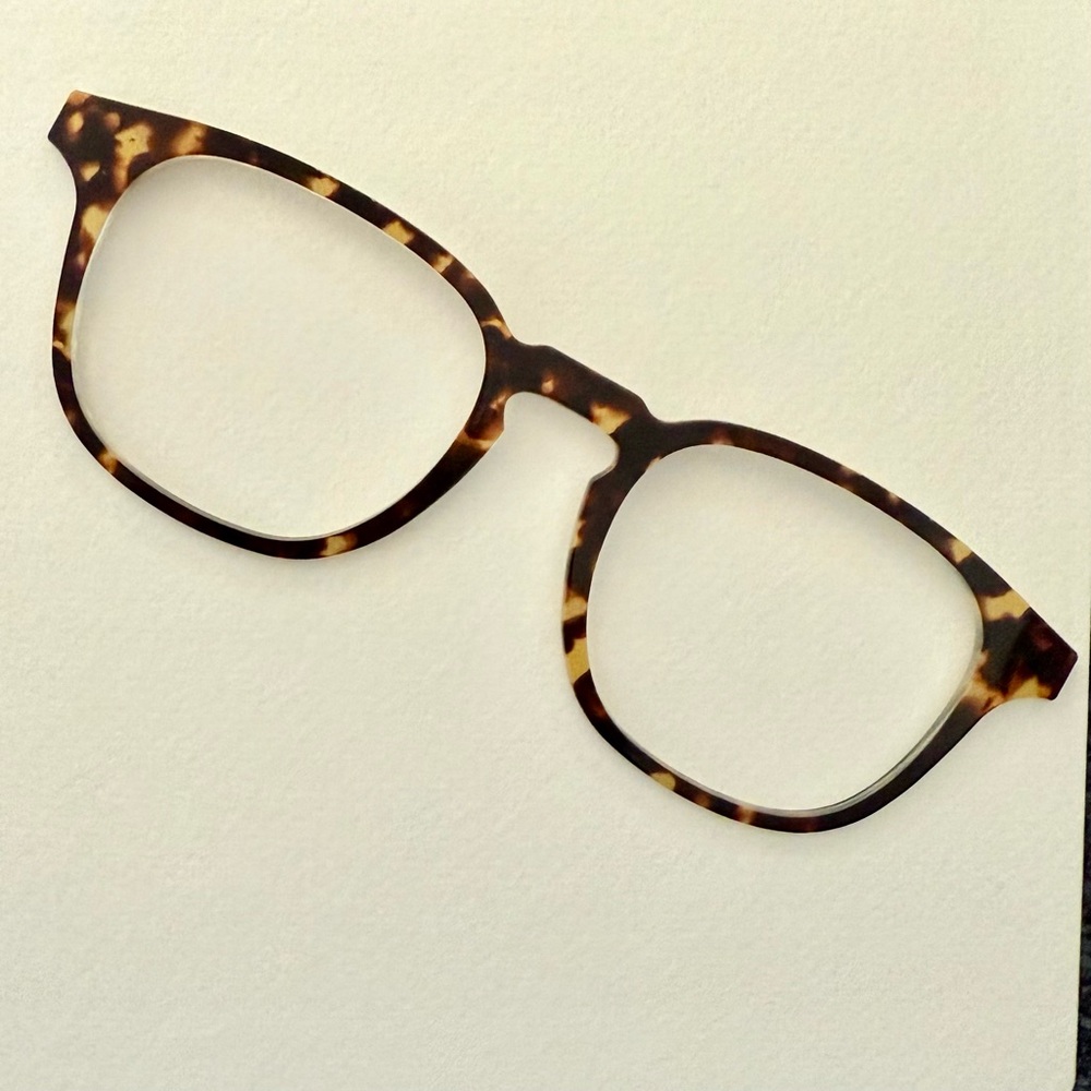 Tortoise Shell Eyeglass Toppers for Pair Eyewear, Otis style